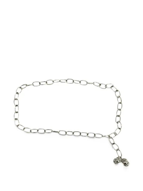 Madison acorn-pendant chain belt