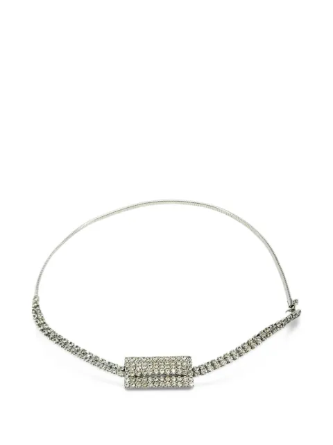 Madison Maison 1960s rhinestone-embellished coil belt