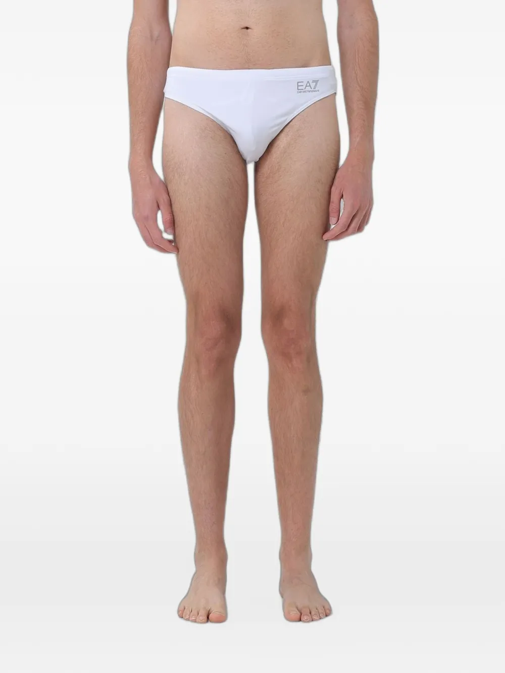 Ea7 Emporio Armani logo-print swim briefs - Bianco