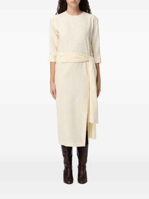 CRIDA Gertrude wrap-waist midi dress