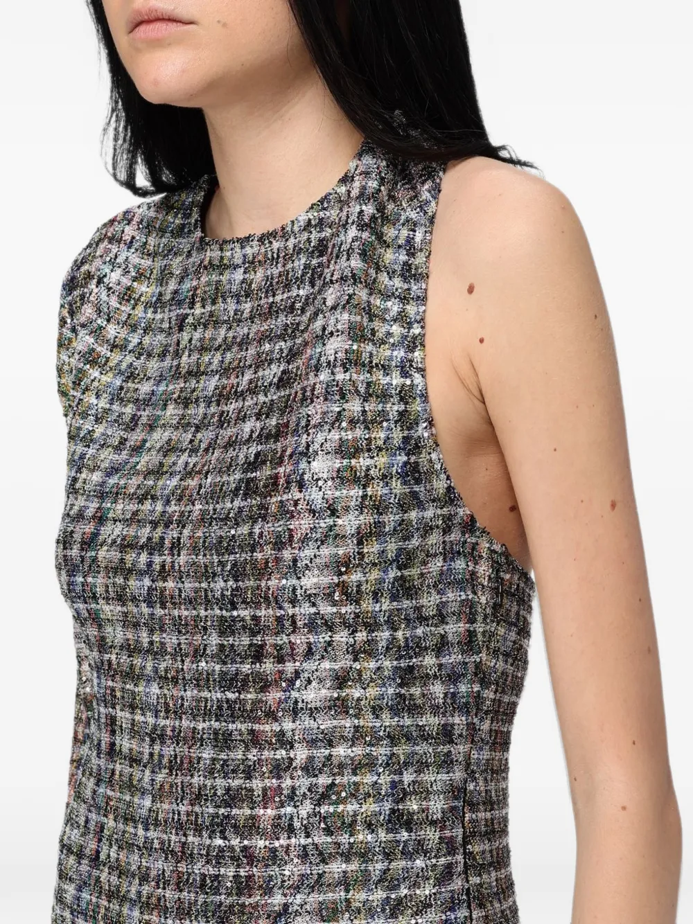 Missoni one-shoulder sequin-embellished maxi dress Grijs