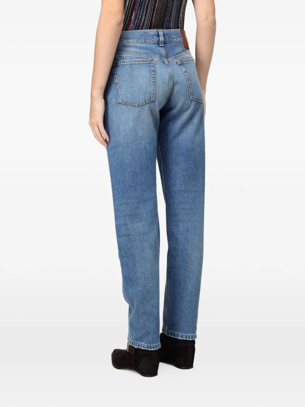 Missoni faded-effect straight-leg jeans Blauw