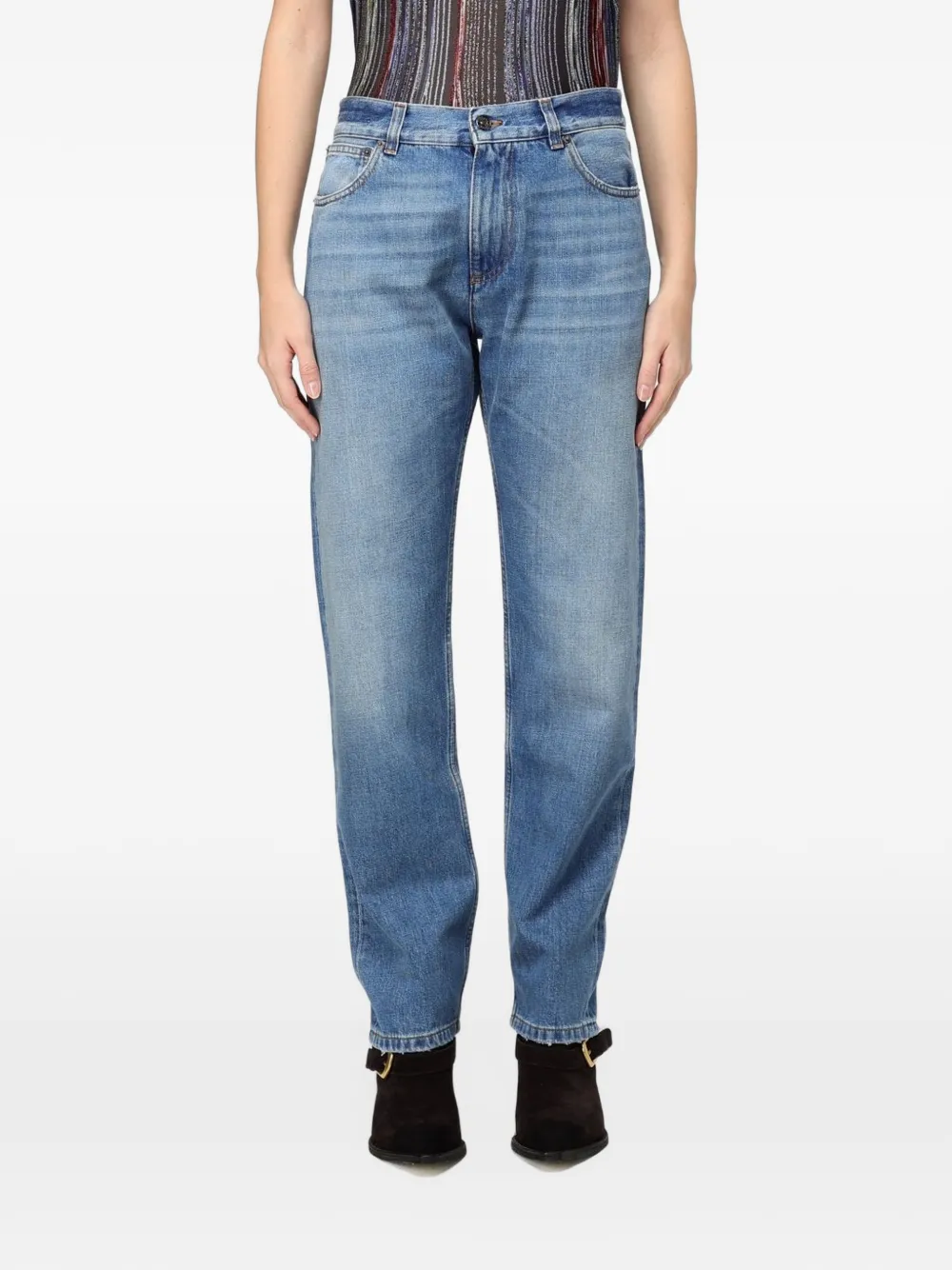 Missoni faded-effect straight-leg jeans - Blu