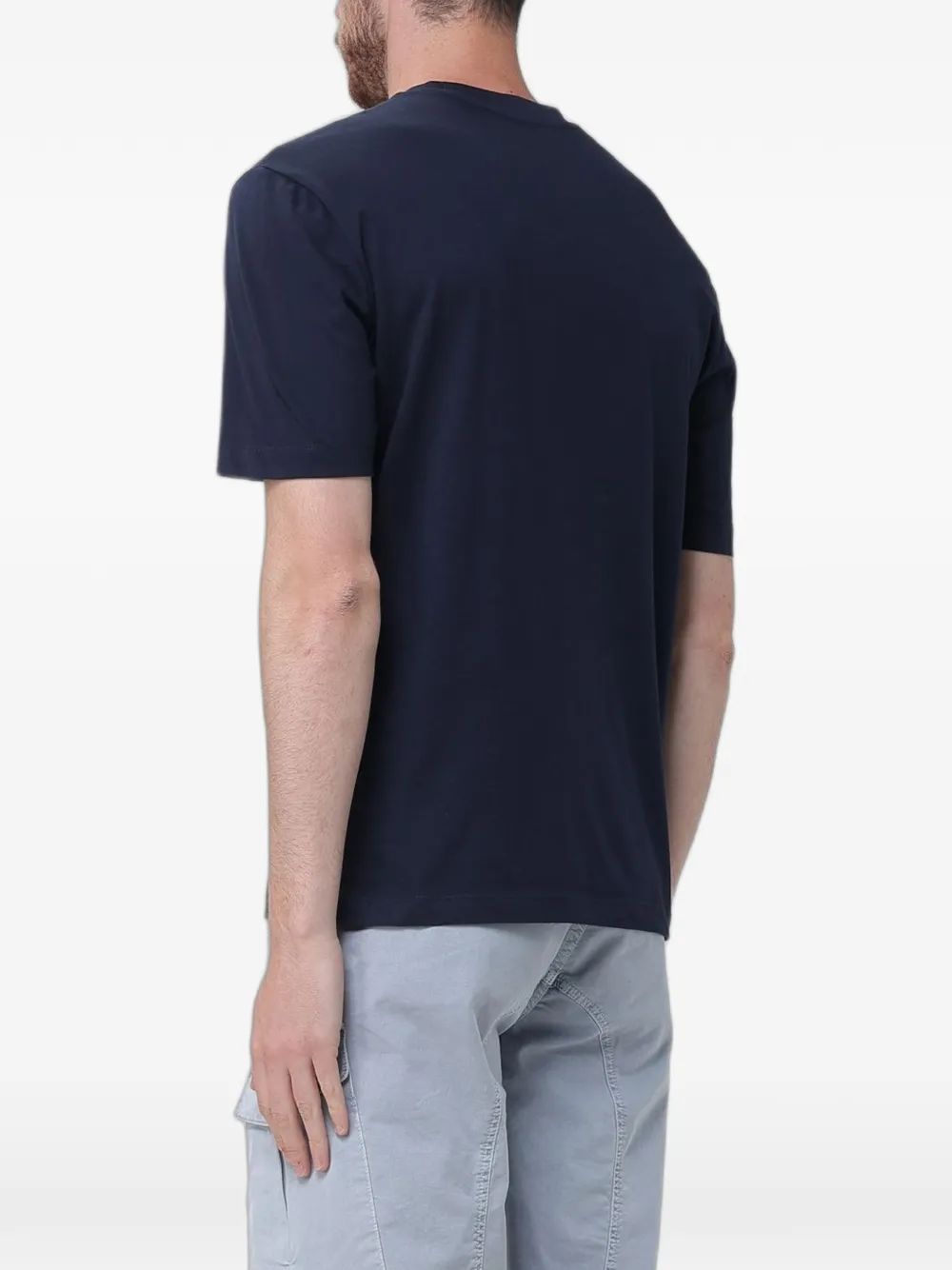 Blauer logo-print T-shirt Blauw