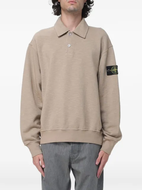 Stone Island logo-patch wool sweater