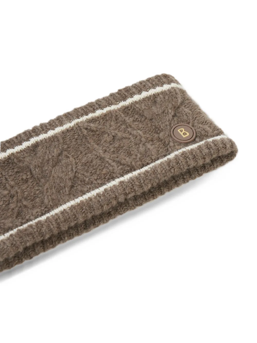 BOGNER Agnes cable-knit headband Bruin