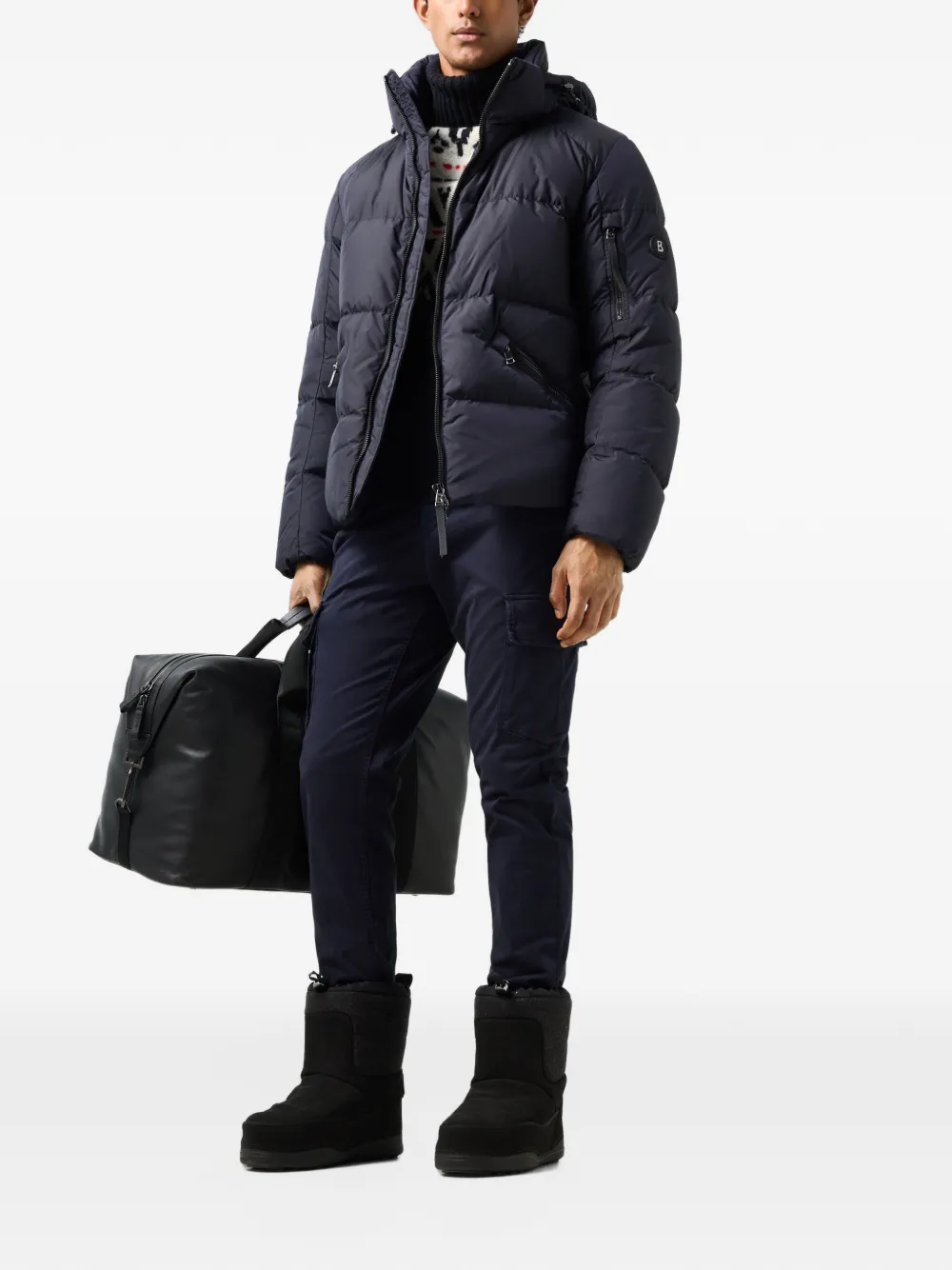 BOGNER Jamy hooded puffer jacket Blauw