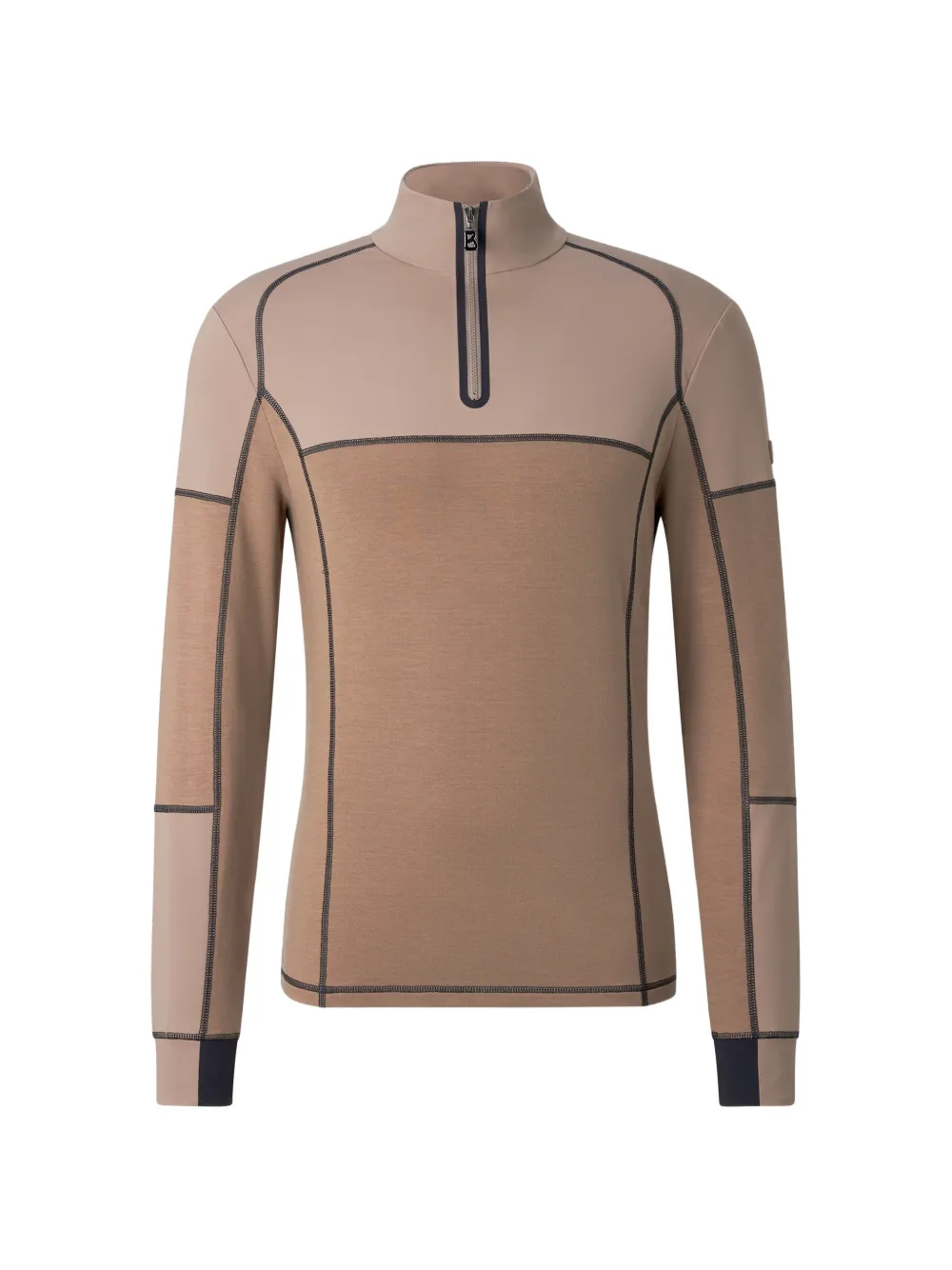 BOGNER Marino overlock-stitch first layer Bruin