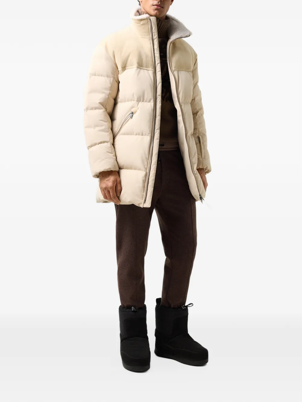 BOGNER Mace panelled down jacket Beige