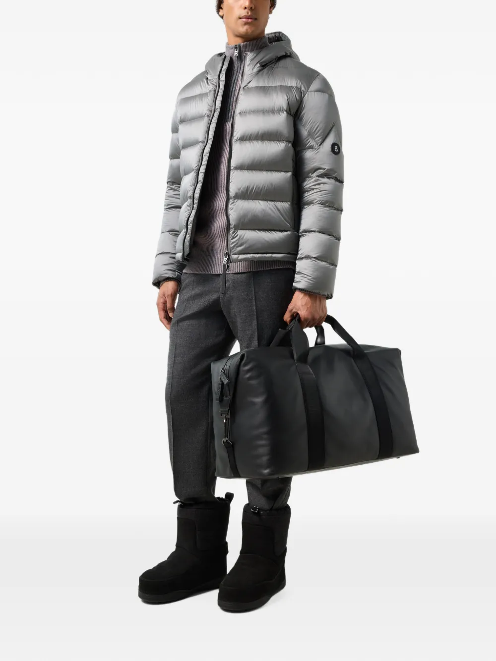 BOGNER Hugh hooded down jacket Grijs