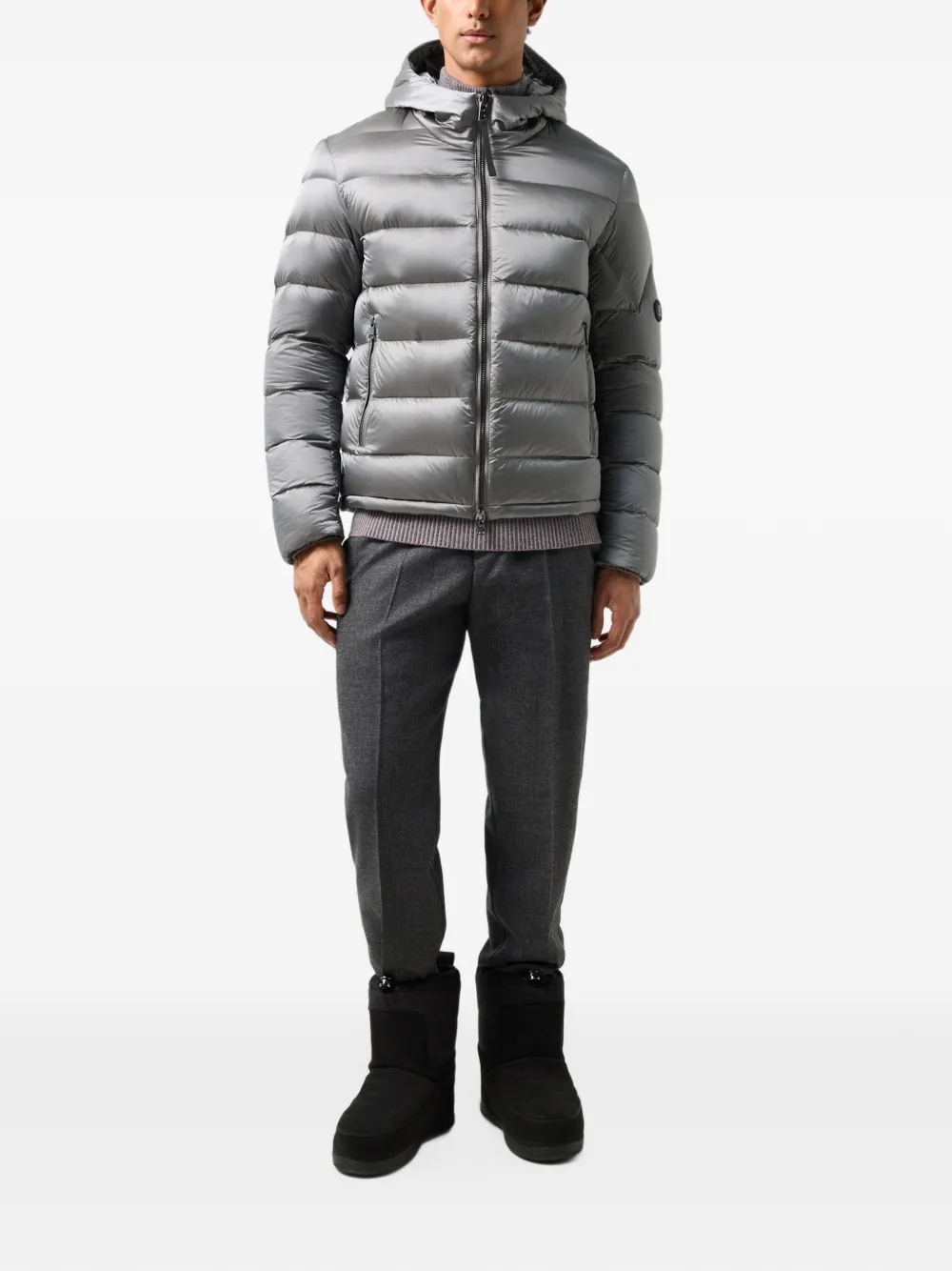 BOGNER Hugh hooded down jacket Grijs