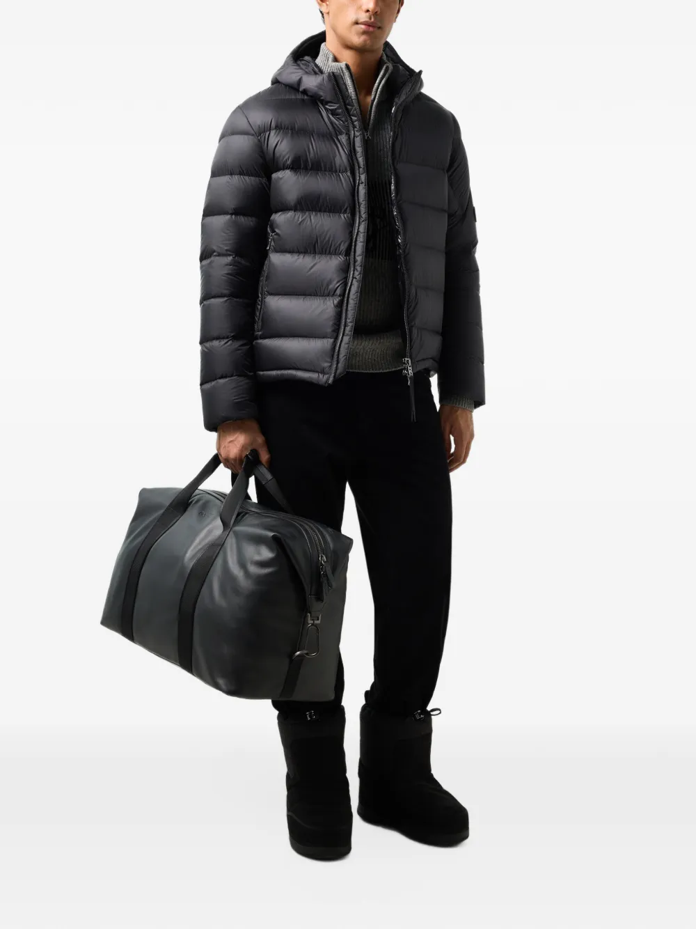 BOGNER Hugh quilted down jacket Zwart