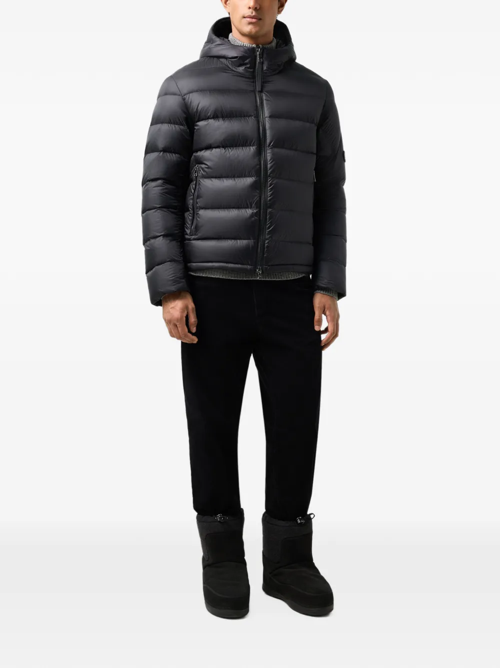 BOGNER Hugh quilted down jacket Zwart