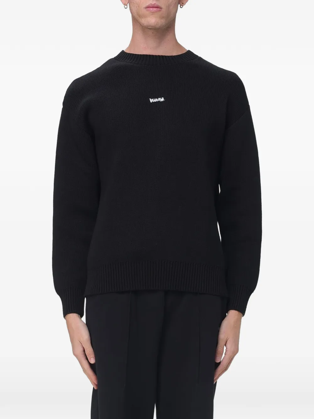 DISCLAIMER logo-print sweater - Noir DISCLAIMER logo-print sweater - Noir