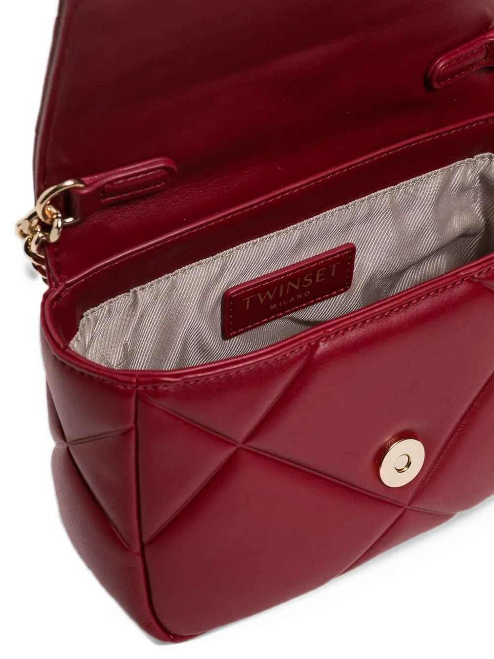 TWINSET Gewatteerde schoudertas met logo-detail Rood