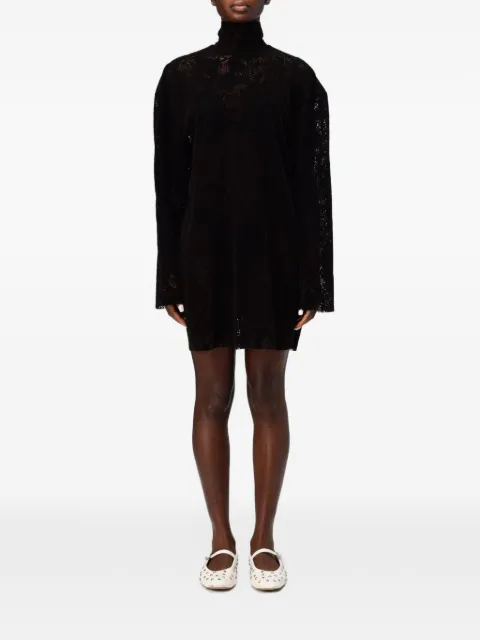 MSGM lace bow-detail mini dress