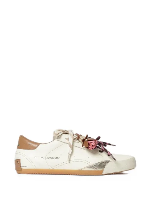 Crime London Sneakerina charm-detail leather sneakers