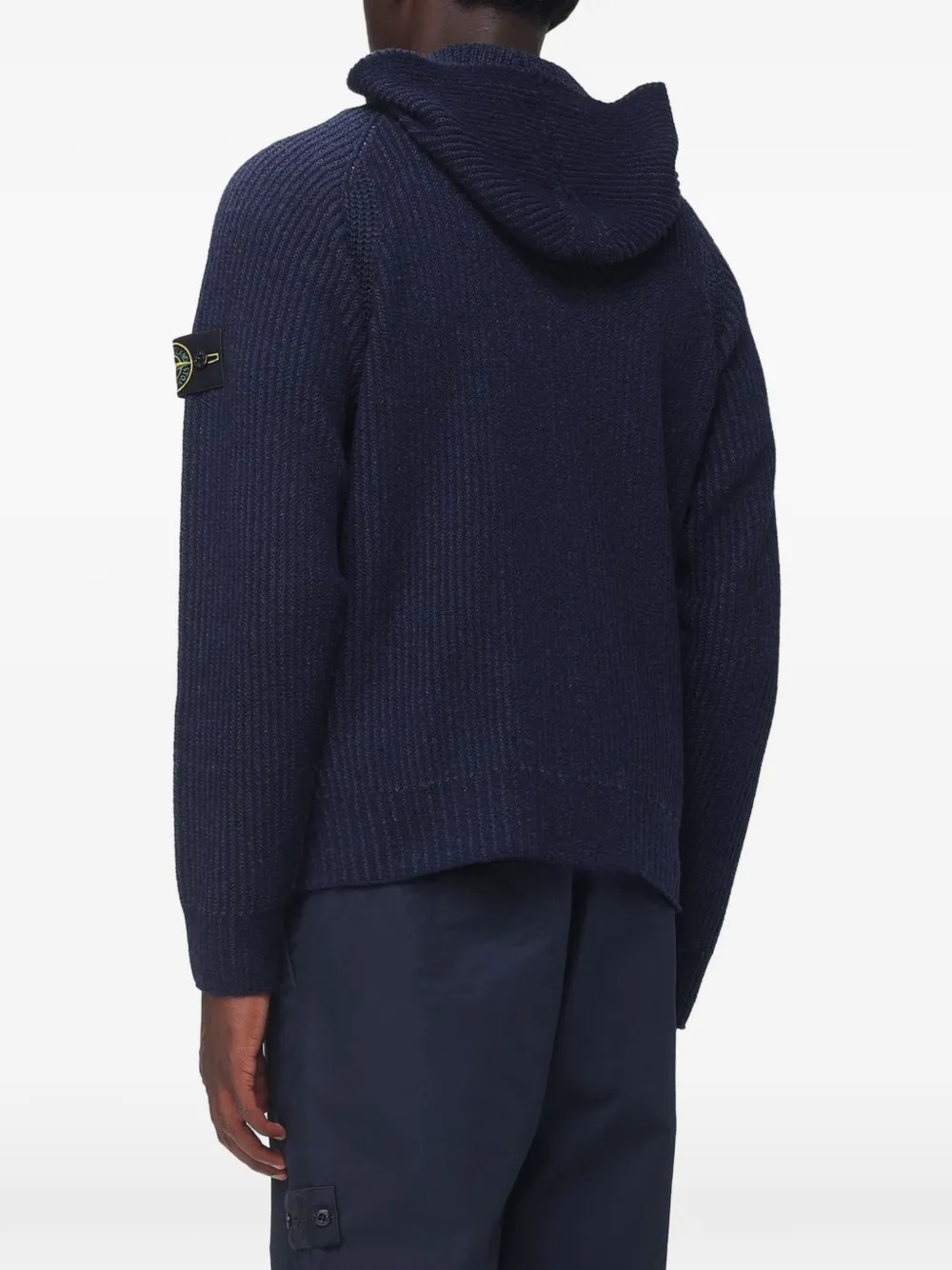 Stone Island 5100067 two-tone vanisé cashmere Blauw