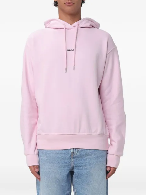 DISCLAIMER graffiti-print cotton hoodie