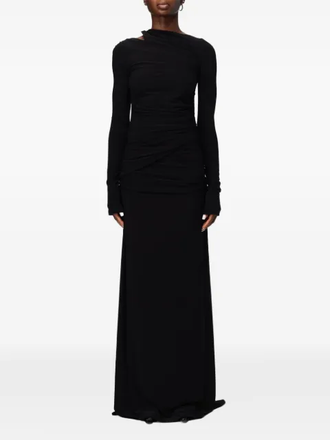Eleh ruched cut-out maxi dress