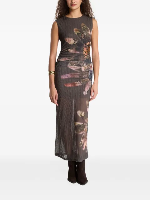 Desigual floral-print sleeveless maxi dress