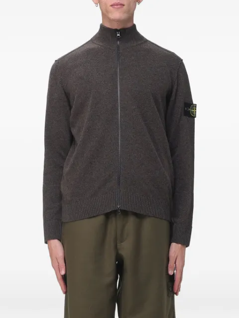 Stone Island zip-up high-neck cardigan