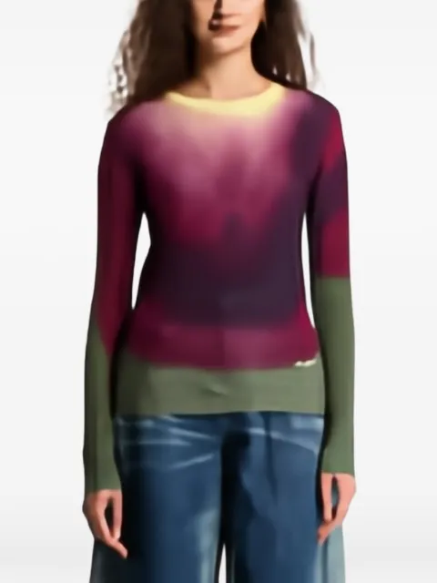 Desigual gradient-effect fine-knit sweater