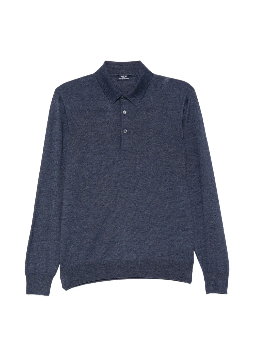 Barba long-sleeve polo shirt - Blu