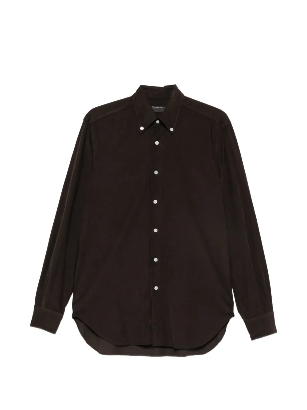 Barba button-down corduroy shirt - Brown