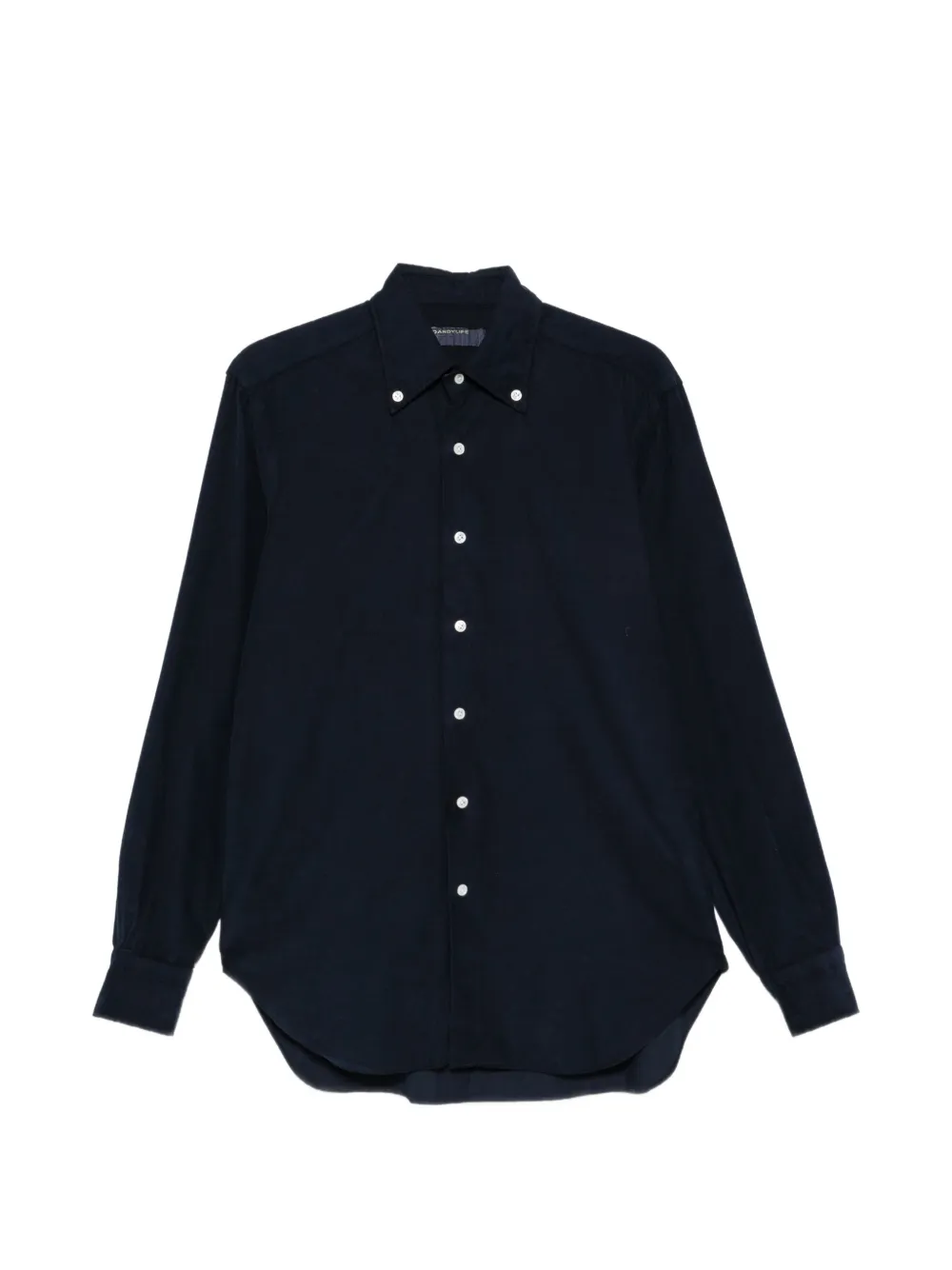 Barba button-down corduroy shirt - Blue
