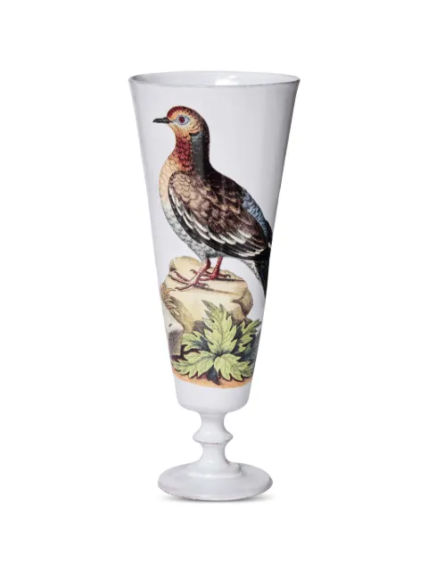 Astier De Villatte dove-print footed vase