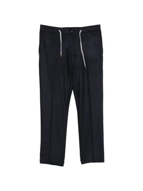 Barba drawstring-waistband tailored trousers