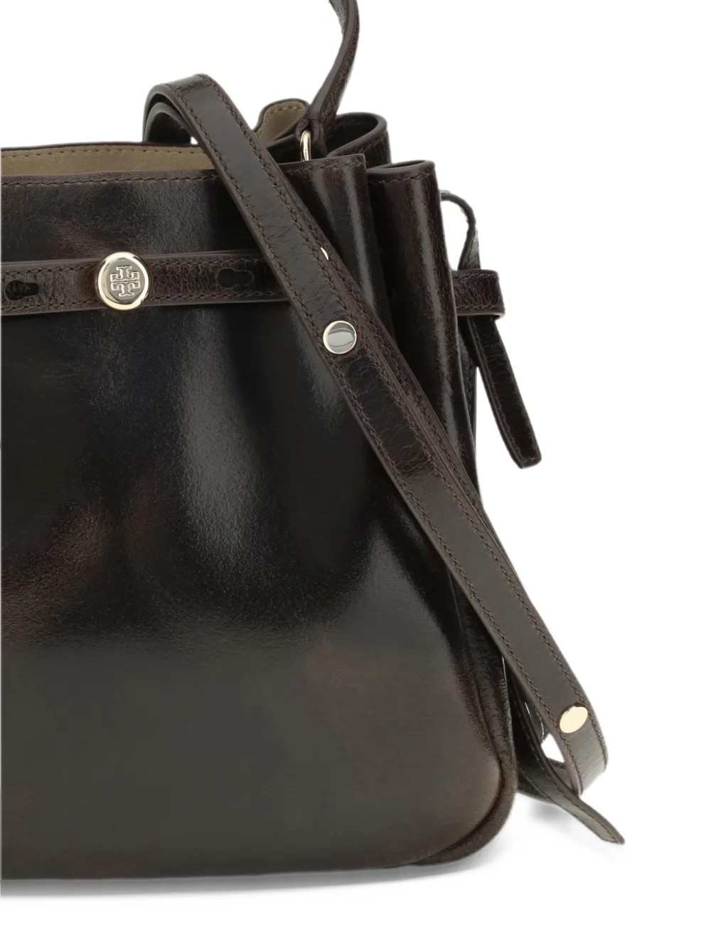 Tory Burch Romy distressed bucket bag Bruin
