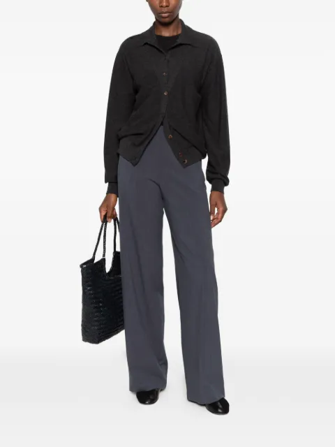 Niu elasticated wide-leg palazzo pants