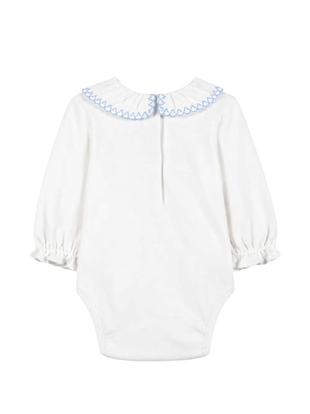 Tartine Et Chocolat embroidered ruffled bodysuit Wit