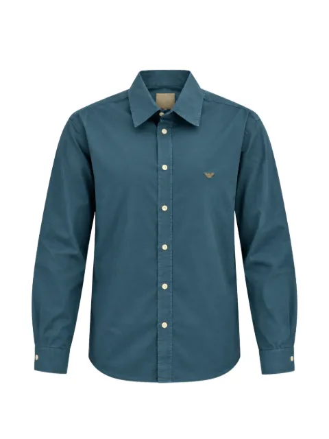 Emporio Armani logo-embroidered button-down shirt