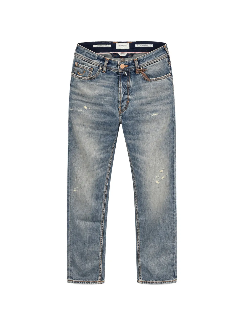 Jacob Cohën distressed whiskered jeans Blauw