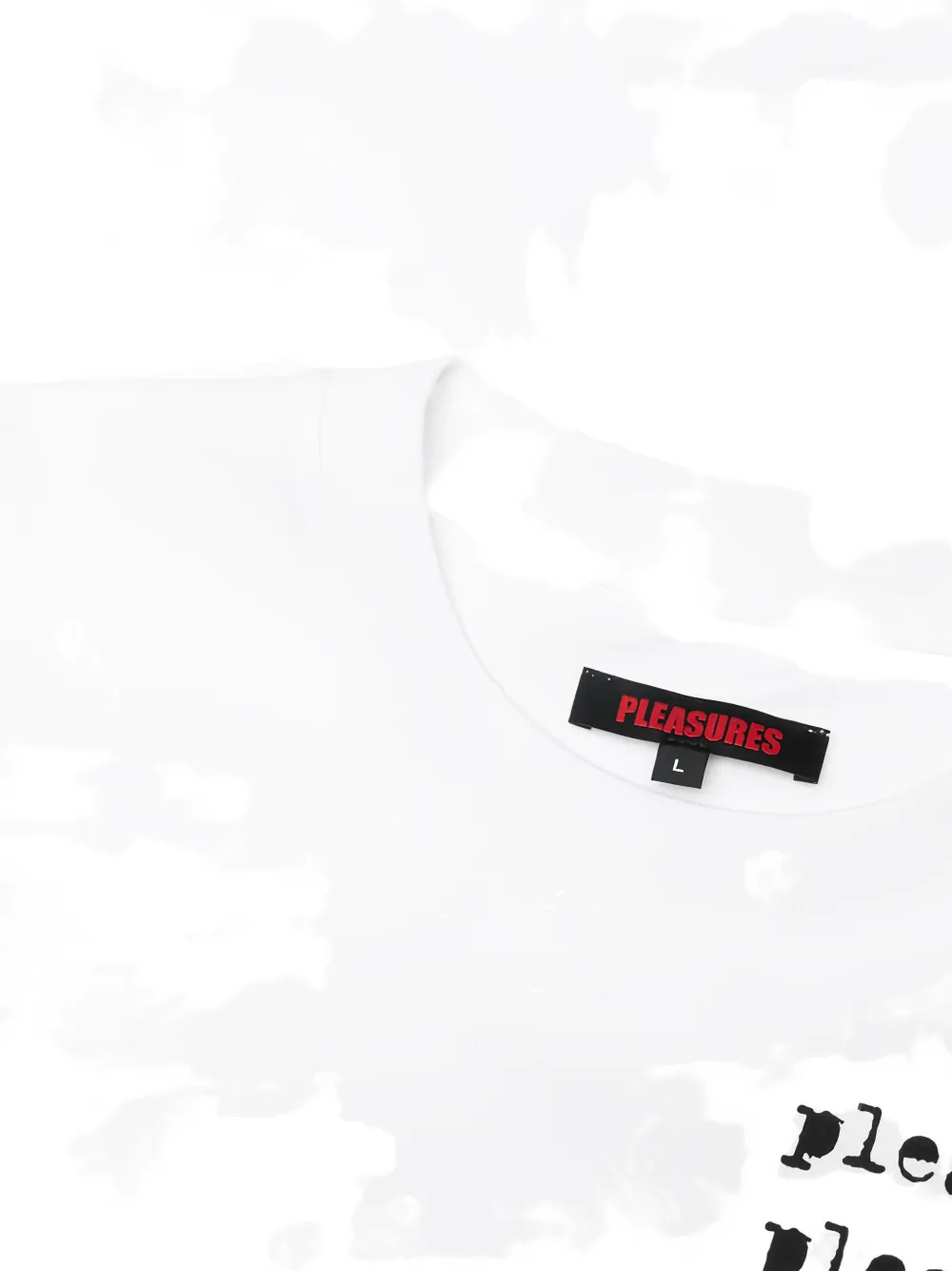 Pleasures Slip Heavyweight logo-print T-shirt Wit