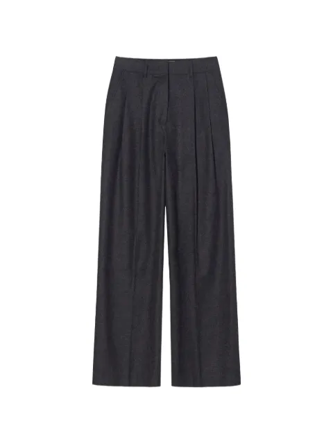 DUNST pantalones con pinzas y motivo de rayas diplomáticas
