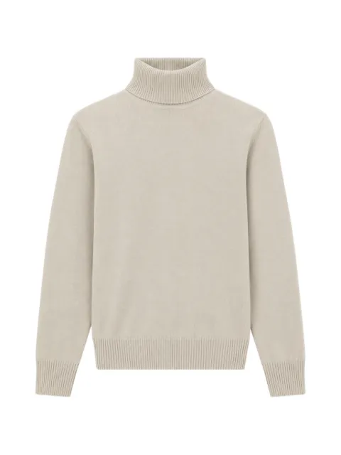 Emporio Armani plain-knit pure-cashmere rollneck jumper