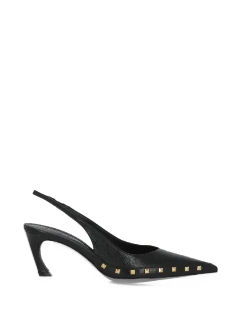 Schutz Lexi stud-embellished slingback pumps