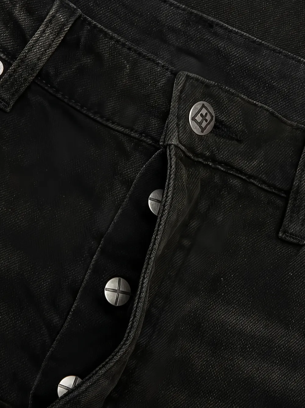 Ksubi Hazlow logo-embroidered jeans Zwart