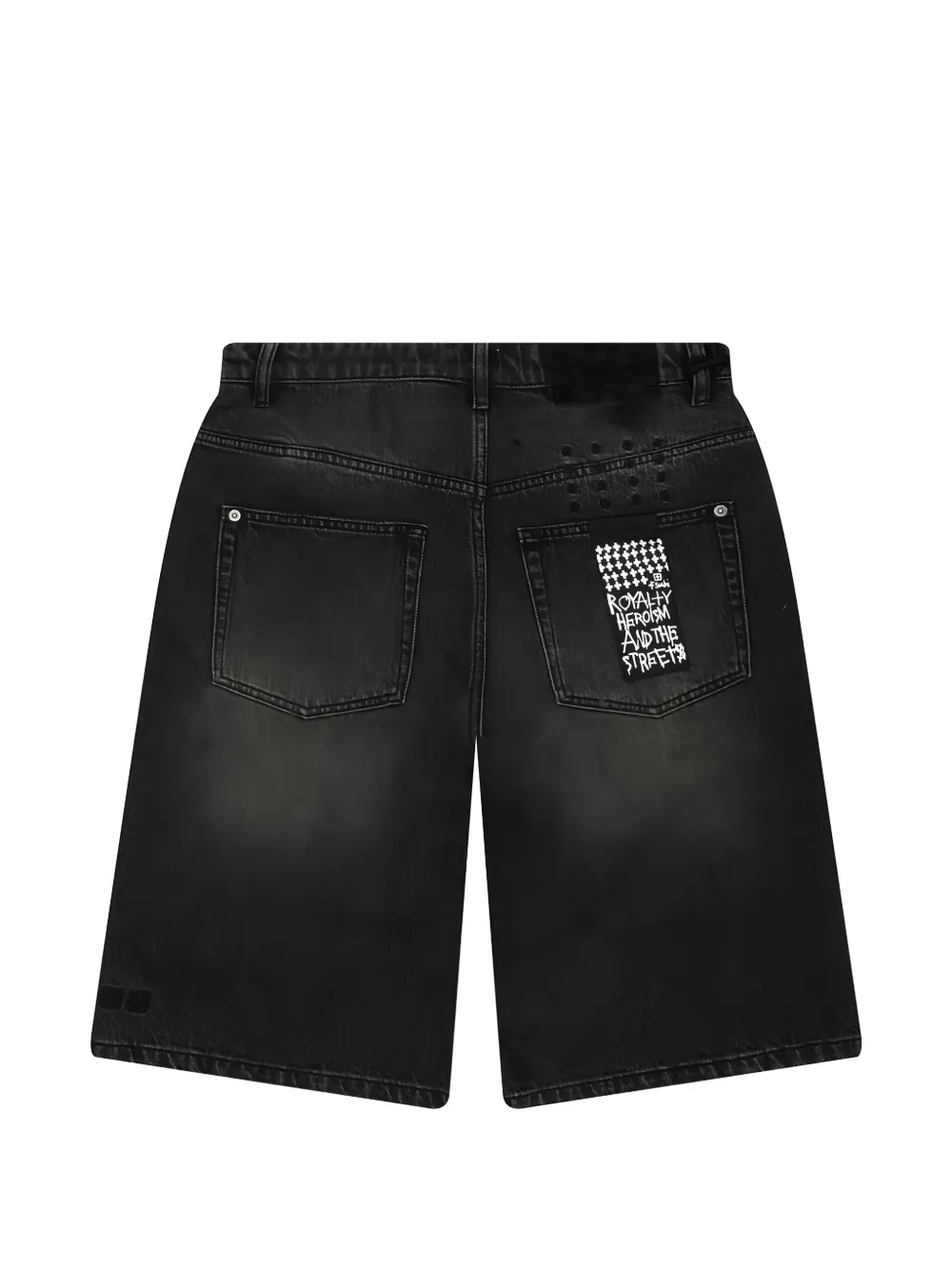 Ksubi Maxx Short Krude denim shorts Zwart