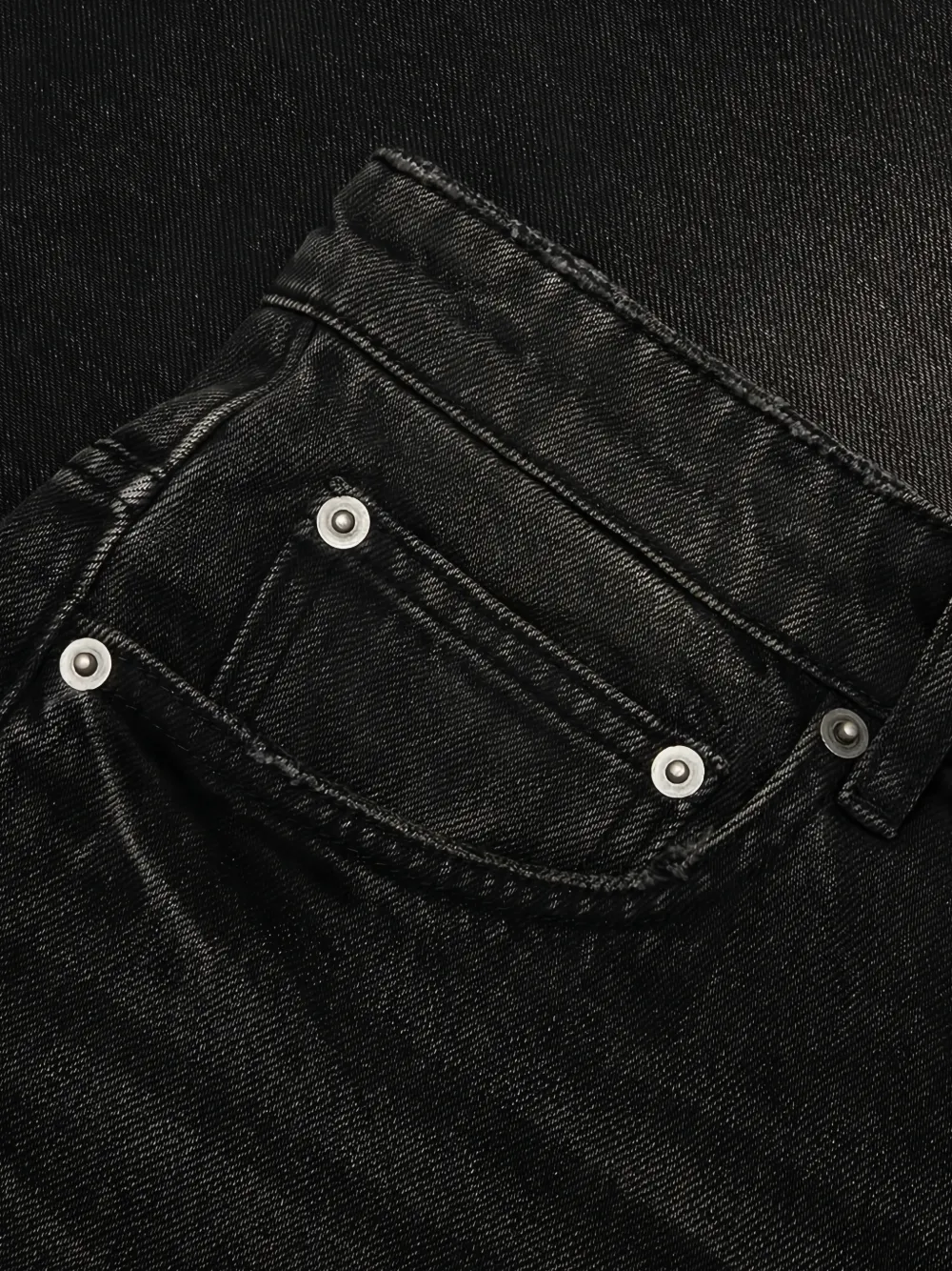 Ksubi Maxx Short Krude denim shorts Zwart