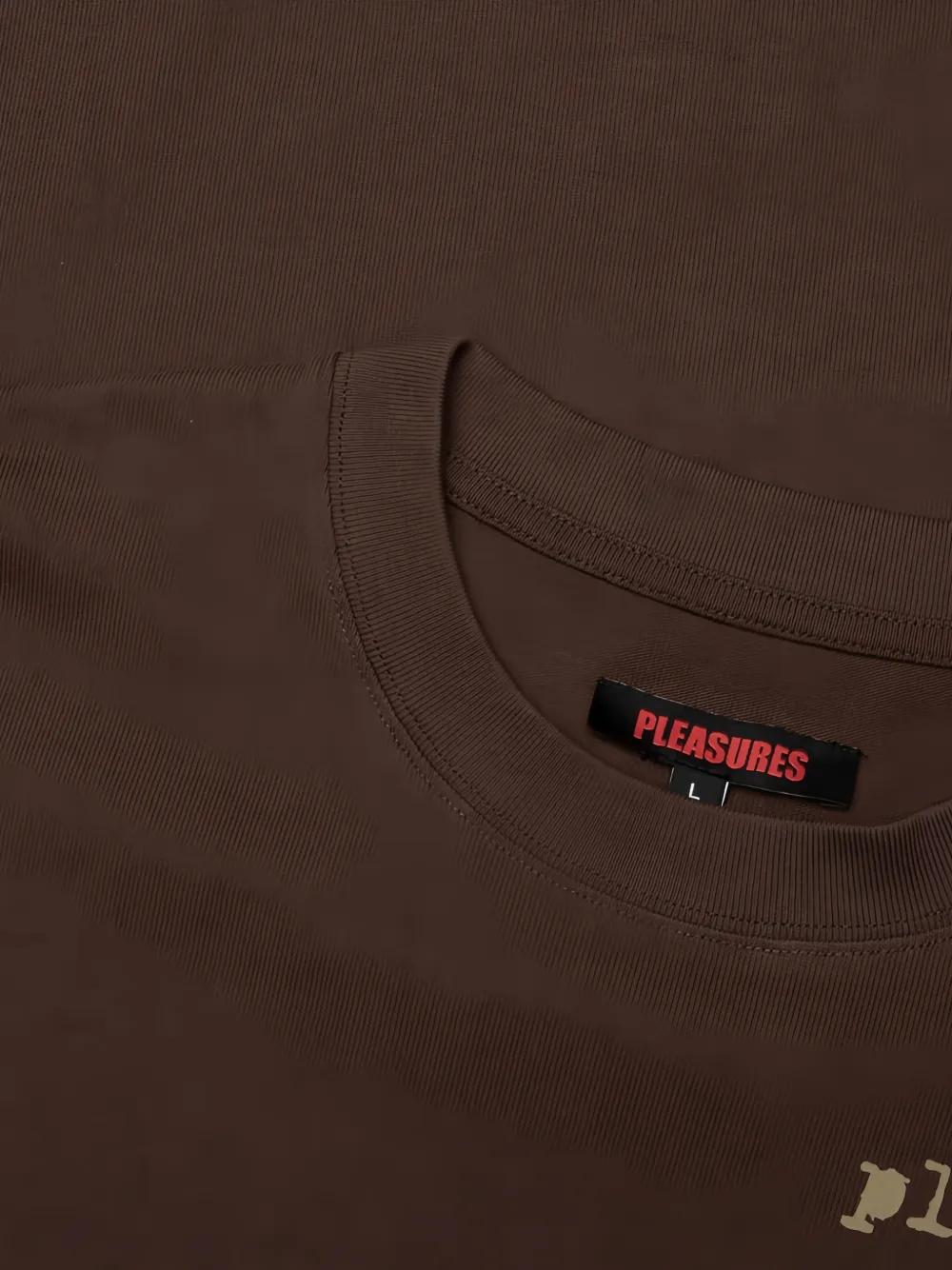 Pleasures Slip Heavyweight logo-print T-shirt Bruin