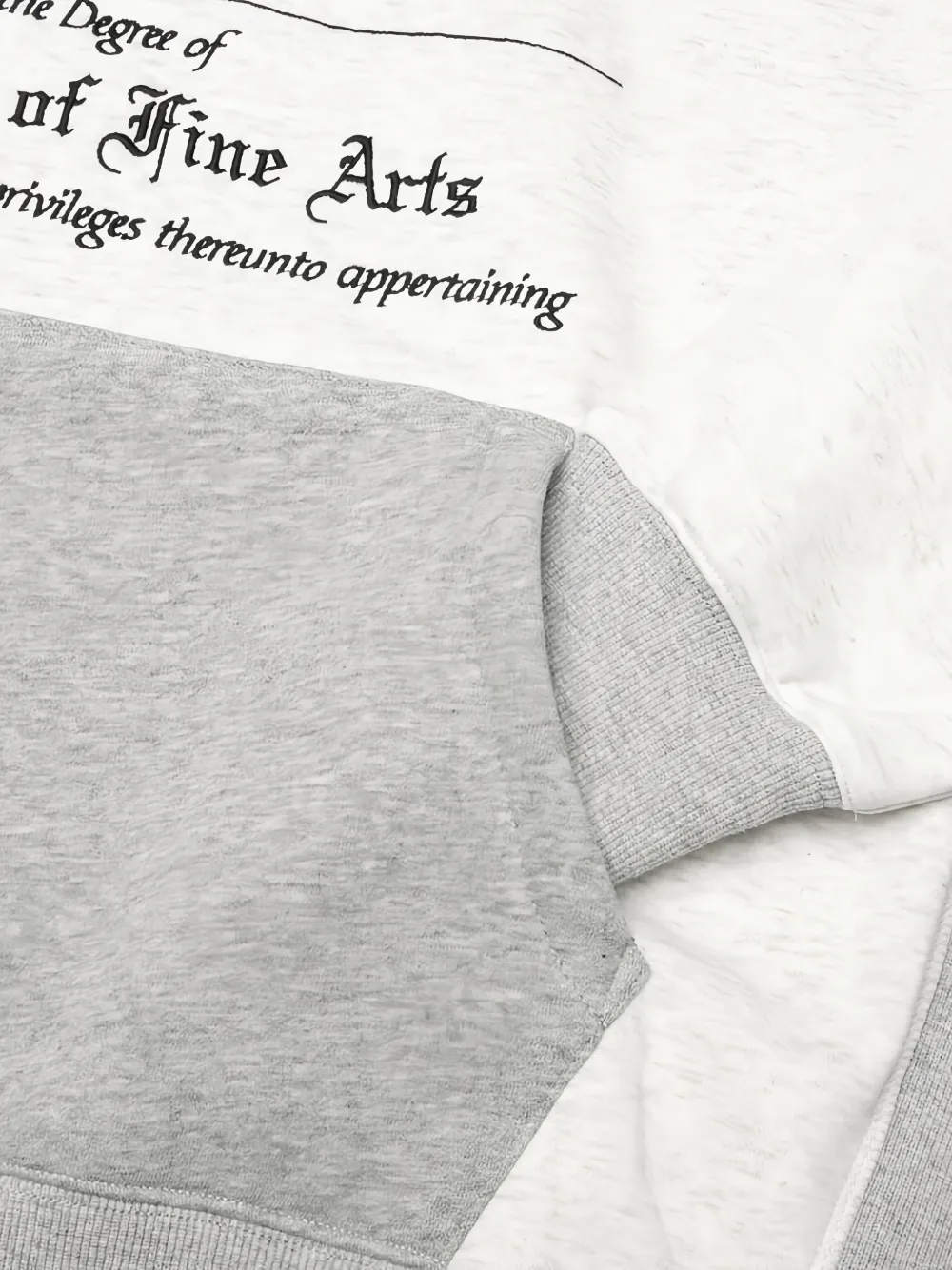 Pleasures Degree text-print hoodie Grijs
