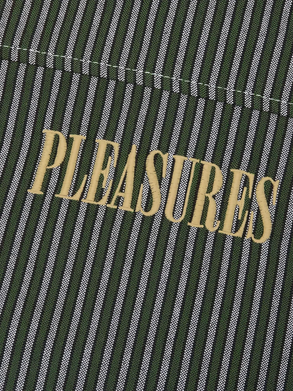 Pleasures Fade gradient-effect striped shirt Groen