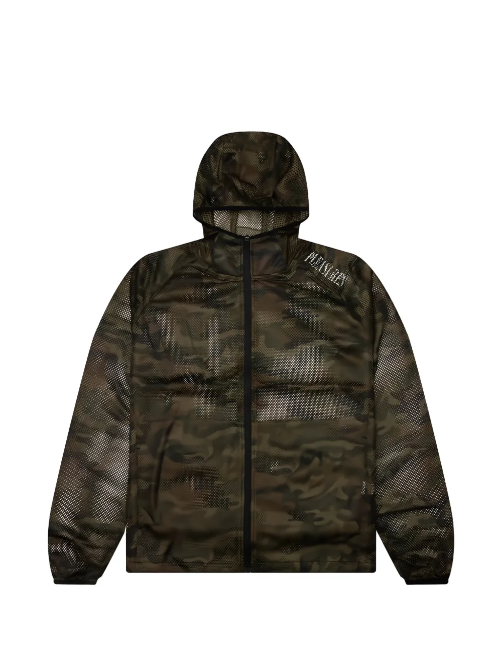 Pleasures camouflage-print mesh jacket Groen