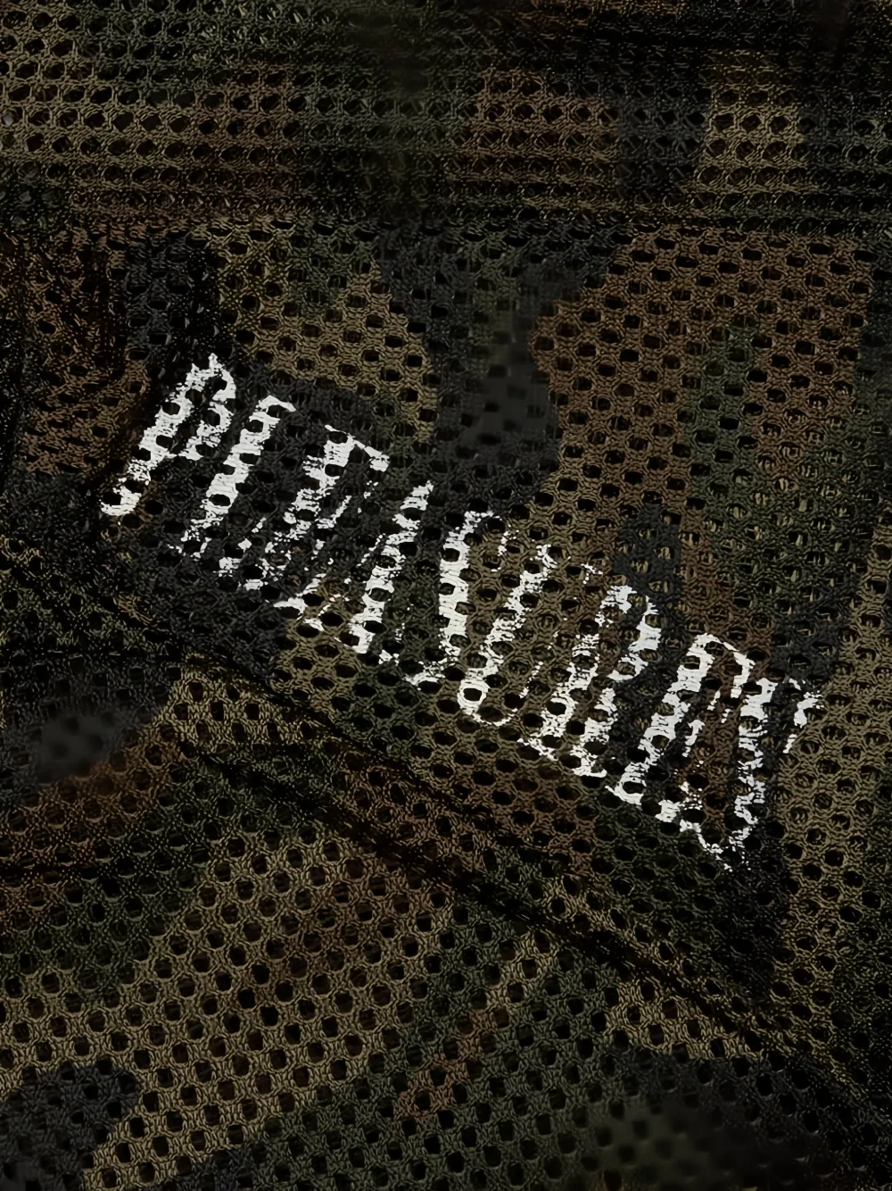 Pleasures camouflage-print mesh jacket Groen