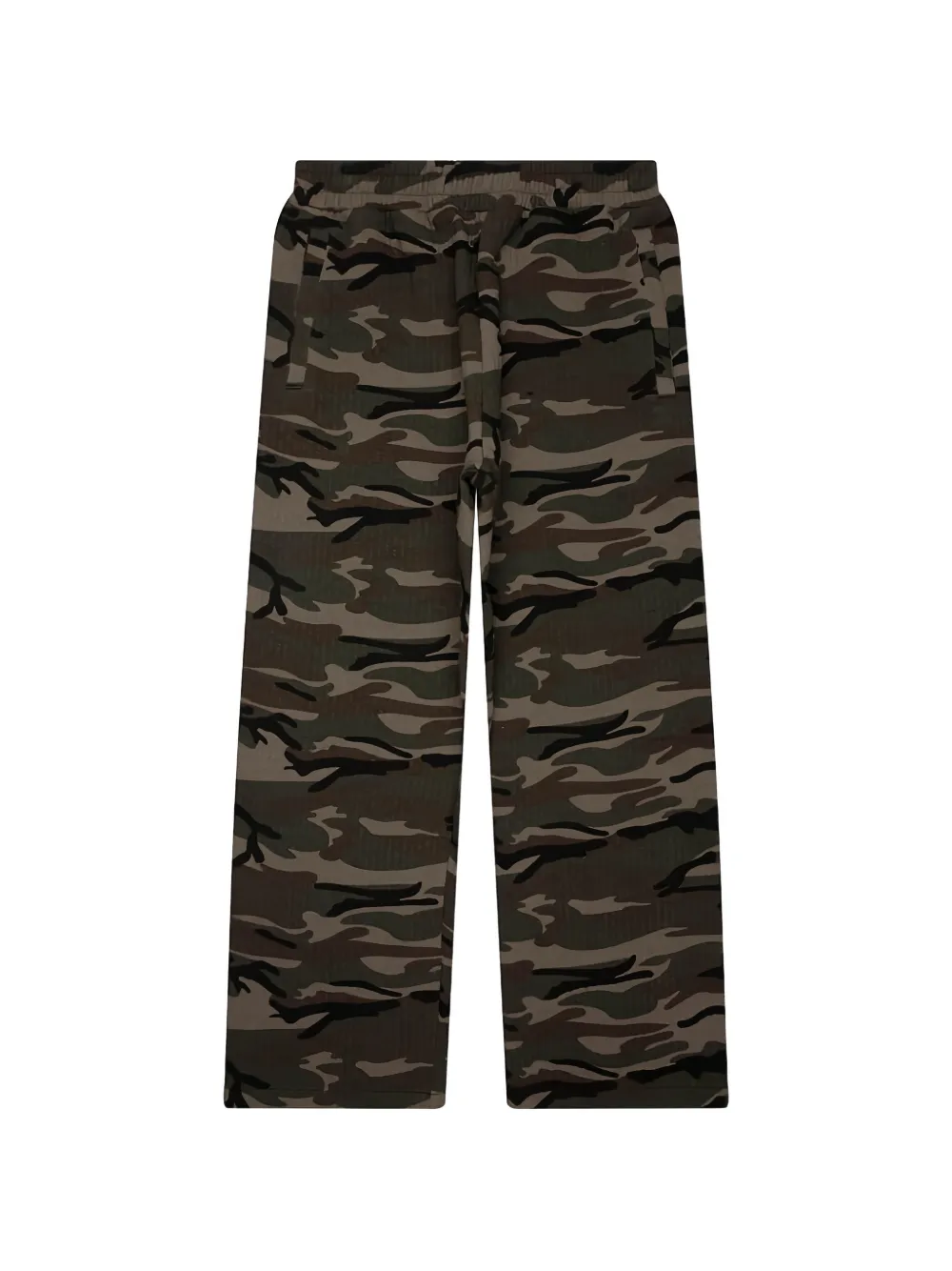 Pleasures camo-print textured track pants - Verde